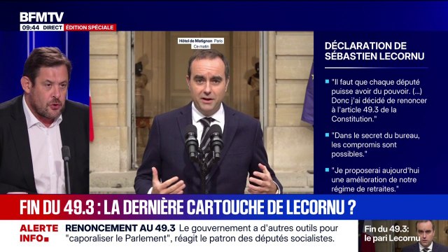 Abandon du 49.3: Ça condamne le camp de la censure a priori, des partisans du désordre , pour François Kalfon, député européen PS