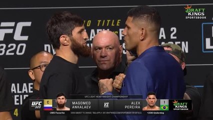 UFC 320 - Le face-à-face plein de tension entre Ankalaev et Pereira