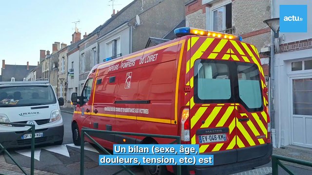 En intervention avec les pompiers du Centre d'incendie et de secours (CIS) de Jargeau, près d'Orléans