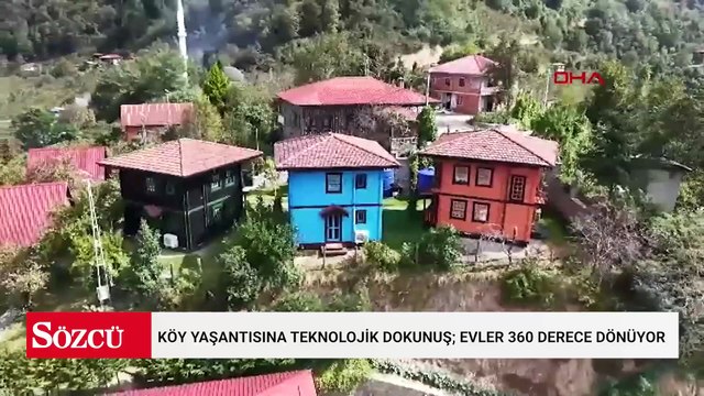 Köy yaşantısına teknolojik dokunuş; evler 360 derece dönüyor