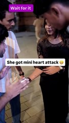 She got a mini heart attack 😂