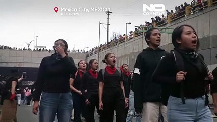 Confrontos em marcha na Cidade do México a lembrar massacre de estudantes de 1968