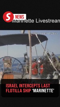Last Flotilla ship 'Marinette' intercepted by Israel