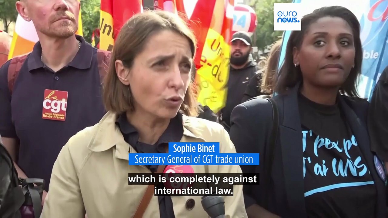 Protests across Europe and the world erupt after Israel intercepts Gaza aid flotilla