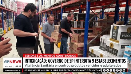 Governo de SP interdita nove estabelecimentos após casos de intoxicação por metanol