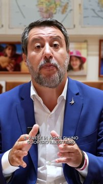 Salvini - Lo sciopero di venerdì 3 ottobre è stato dichiarato ILLEGITTIMO. (02.10.25)