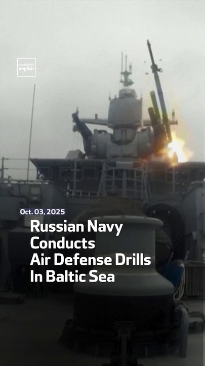 Russian Navy Conducts Air Defense Drills In Baltic Sea