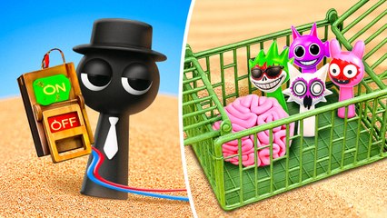 Watch Out! 😱 Mr Black Created Zombie Sprunkis 🧟✨ Building a Hospital to Save Them!