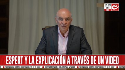 Presuntos vínculos con el mundo narco: Espert dio explicaciones a través de un video