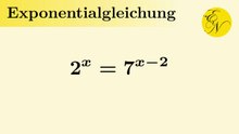 Exponentialgleichung einfacher Form