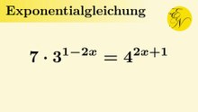Exponentialgleichung einfacher Form mit Vorfaktor