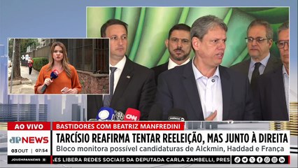 Tarcísio reafirma candidatura à reeleição ao governo de SP; Deysi Cioccari comenta
