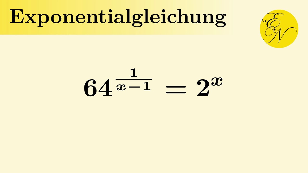 Exponentialgleichung einfacher Form mit Bruchexponent