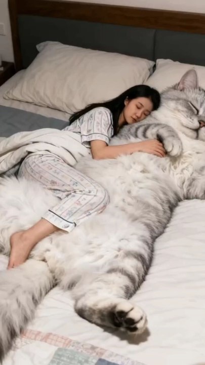 Sleeping with My Cat 😴🐾 Cutest Moment Ever