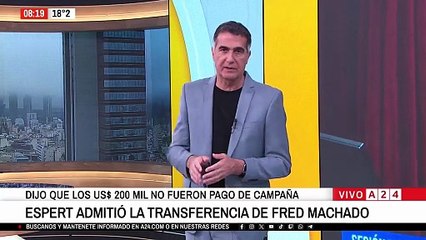 Espert explica el pago de 200.000 dólares