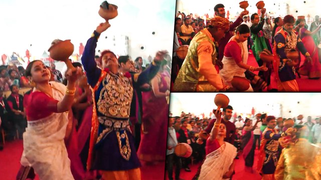 North Bombay Sarbojanin Durga Puja: Sumona Chakravarti's Dhunuchi Dance | Mumbai