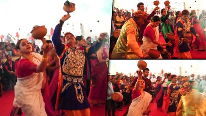 North Bombay Sarbojanin Durga Puja: Sumona Chakravarti's Dhunuchi Dance | Mumbai