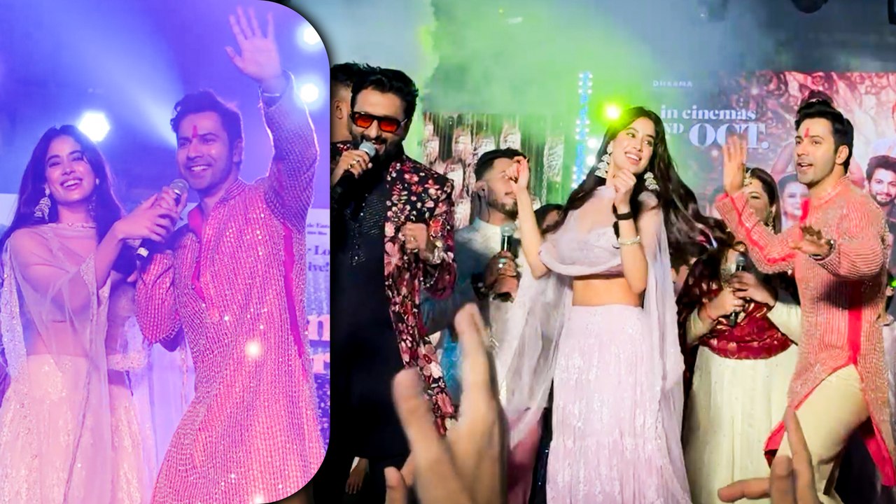 Sunny Sanskari Ki Tulsi Kumari Promotions: Janhvi Kapoor & Varun Dhawan Perform Garba At Korakendra