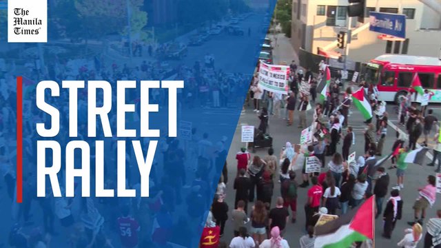 Pro-Palestinian protesters block traffic outside Israeli consulate in Los Angeles