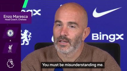 'You are misunderstanding me!' - Maresca clashes with journalist over Liverpool comments
