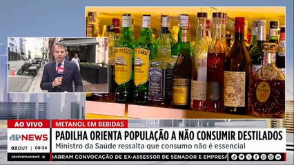 Padilha orienta população a não consumir destilados