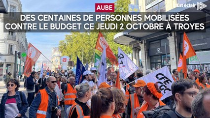 Des centaines de personnes mobilisées contre le budget ce jeudi 2 octobre à Troyes