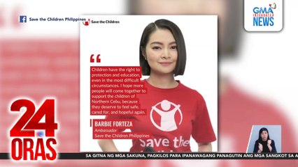 Barbie Forteza, nag-donate ng P100,000 para sa mga biktima ng lindol sa Cebu | 24 Oras