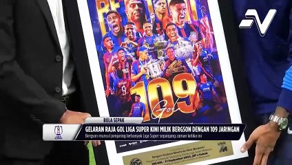 Gelaran Raja Gol Liga Super kini milik Bergson dengan 109 jaringan