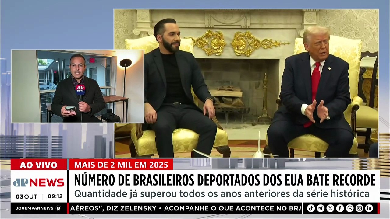 Número de brasileiros deportados dos EUA bate recorde em 2025