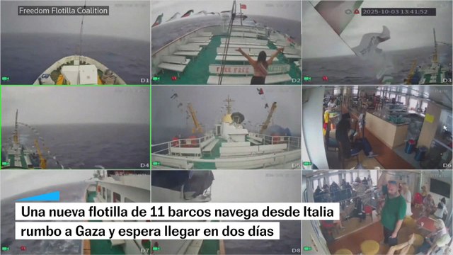 Una nueva flotilla parte desde Italia hacia Gaza con más de 18 toneladas de ayuda humanitaria
