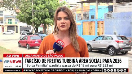 Tarcísio propõe turbinar área social para 2026