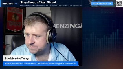 Stock Market Today: Nasdaq, Dow Futures Gain On 3rd Day Of Shutdown—Rumble, Riggeti, Kodiak In Focus