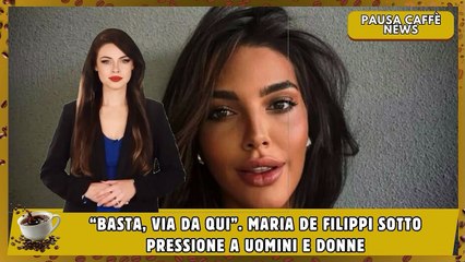 “Basta, via da qui”. Maria De Filippi sotto pressione a Uomini e Donne