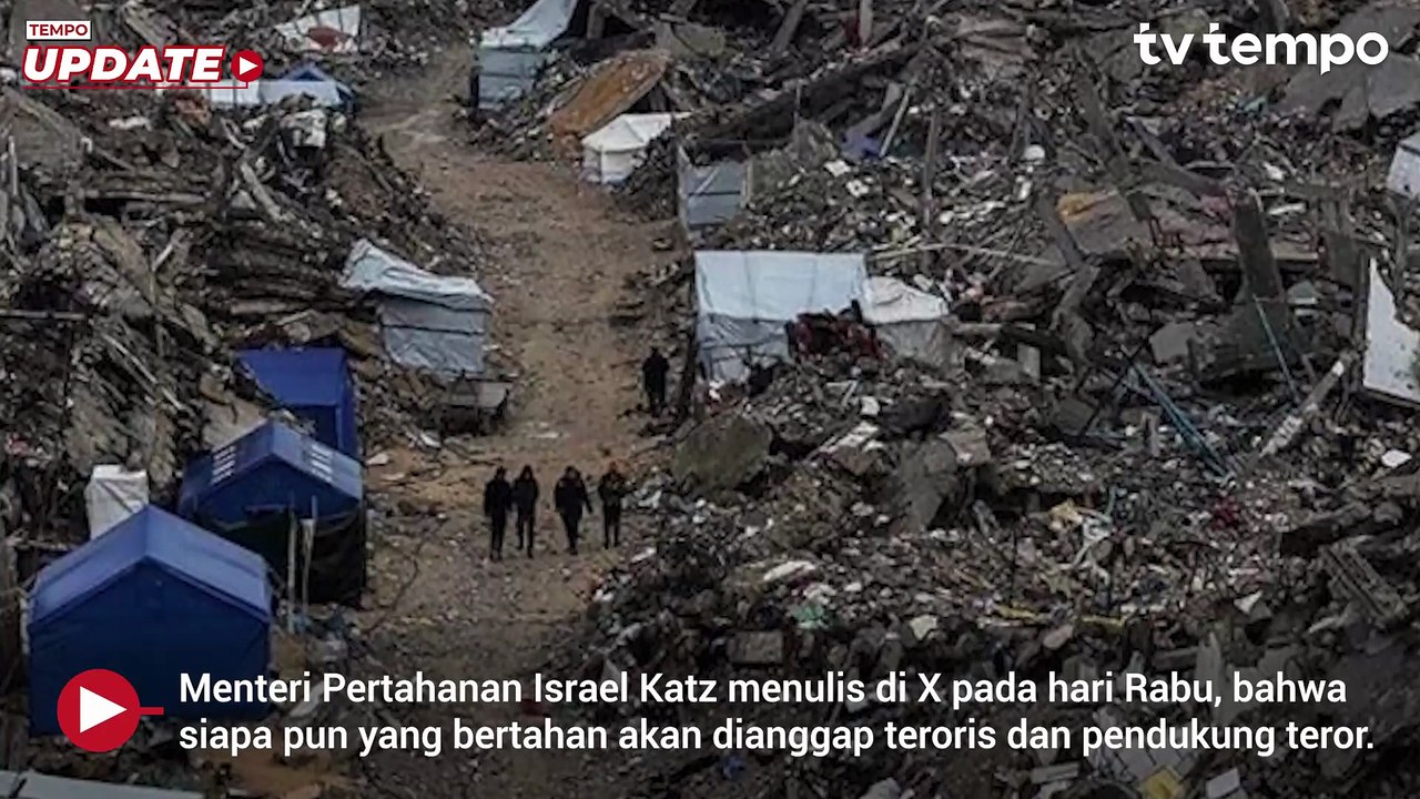 Israel Usir Penduduk Palestina dari Gaza, Dicap Teroris Bila Bertahan