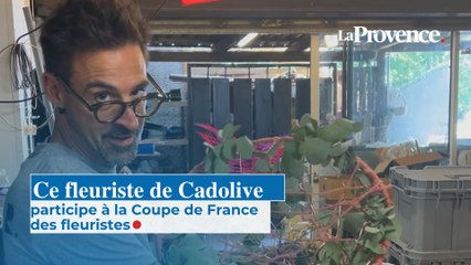 L'artisan Laurent Renucci se prépare pour la coupe de France des fleuristes