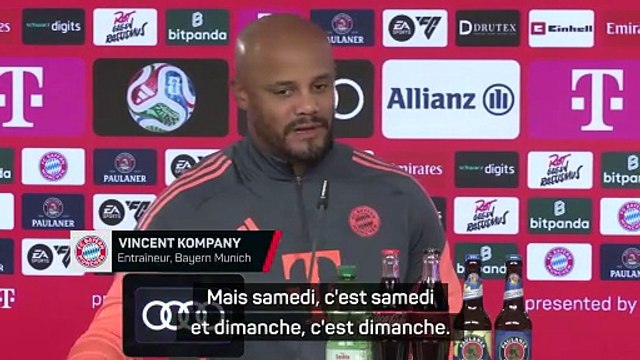Kompany sur l'Oktoberfest : Samedi, c'est samedi et dimanche, c'est dimanche