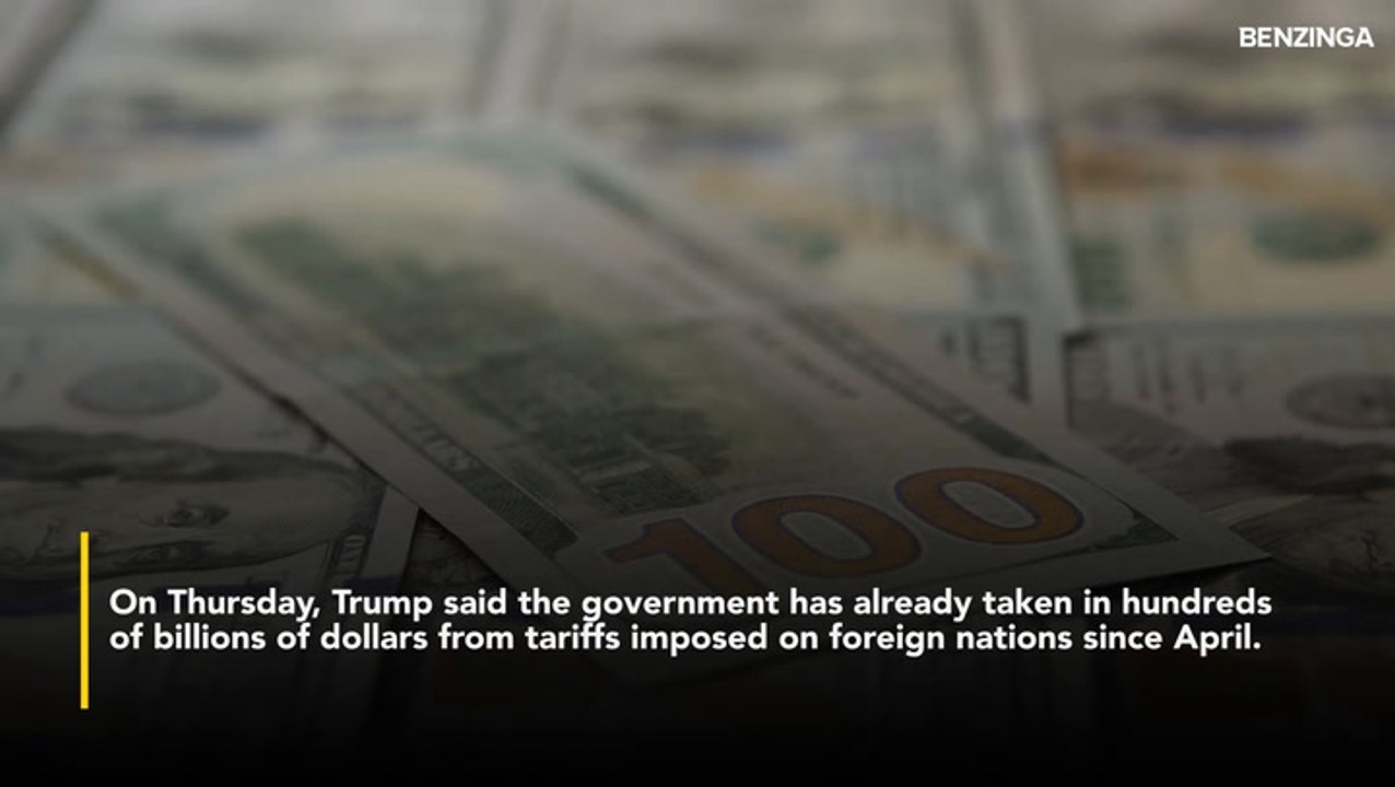 Trump Plans $1,000-$2,000 Tariff Rebate Checks For Americans- President Calls It A 'Dividend To The People'