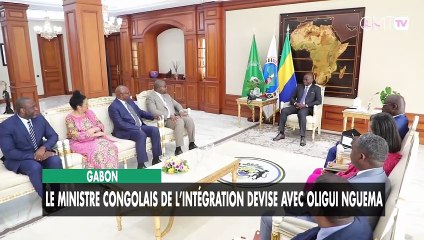 [#Reportage] Gabon : le ministre congolais de l’intégration devise avec Oligui Nguema