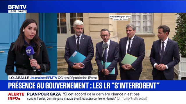 Présence dans le gouvernement de Lecornu: les Républicains s'interrogent