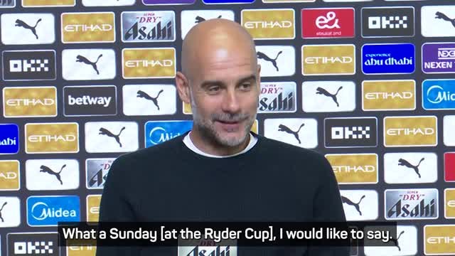 Guardiola sees Europe's Ryder Cup success as perfect lesson for Manchester City