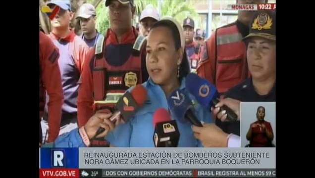 Monagas | Reinaugurada Estación de Bomberos Subteniente Nora Gámez ubicada en la pqa. Boquerón