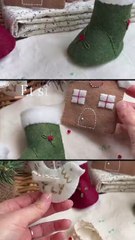 Kit DIY de Noël en feutrine : coffret de 4 projets