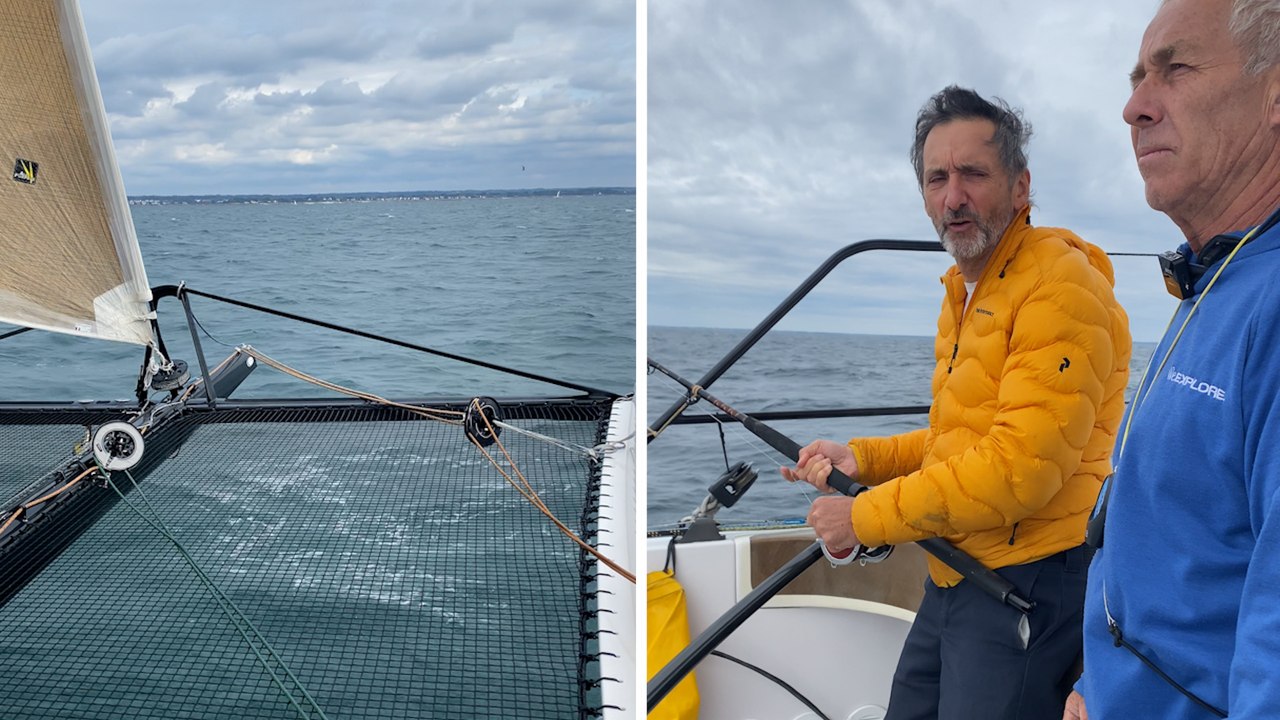 Pour éviter l’avion, l’artiste Xavier Veilhan va transporter ses œuvres en catamaran jusqu’au Brésil