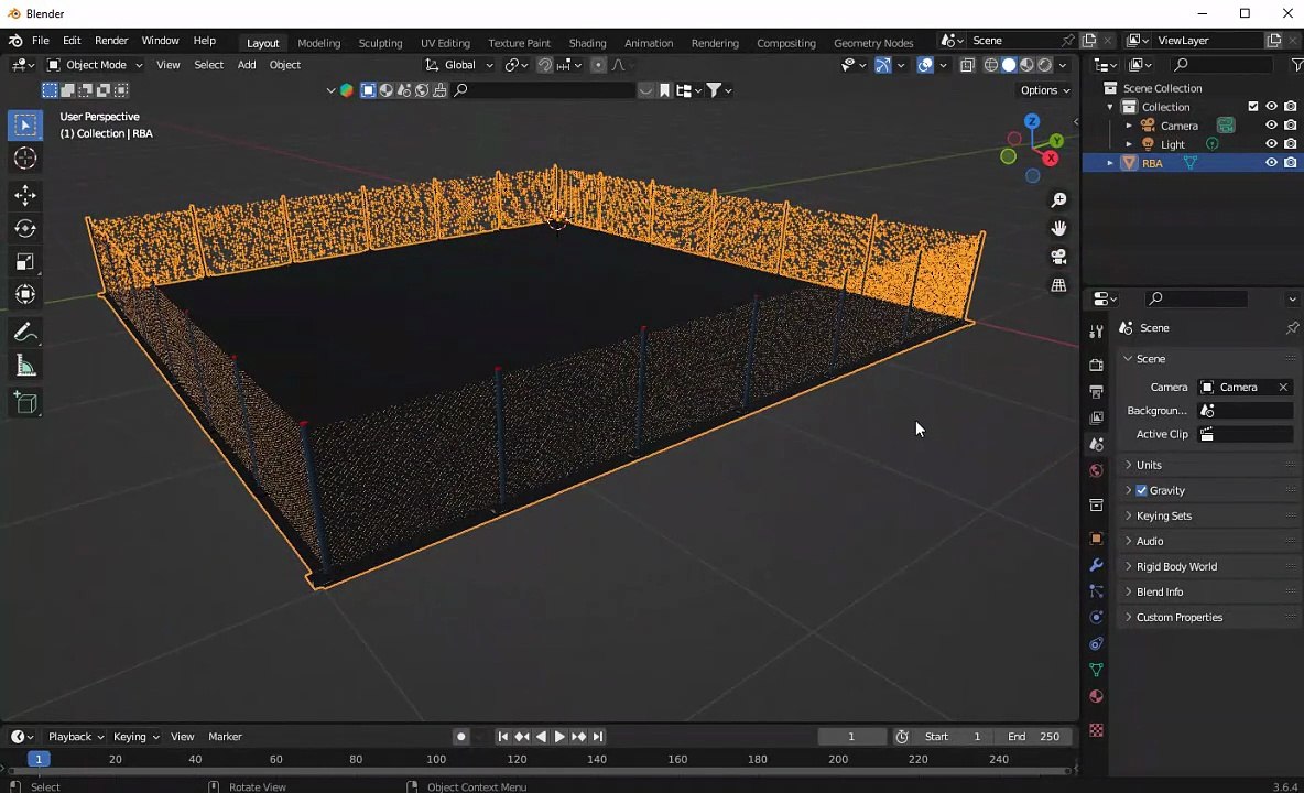 RBA plot enclosure chain link fence start your level video 03 inport edit info