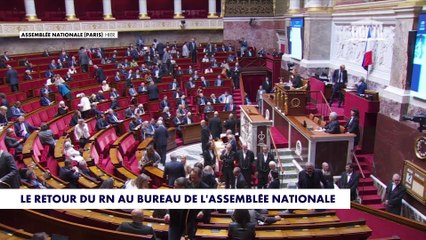 Le retour du RN au bureau de l'Assemblée nationale