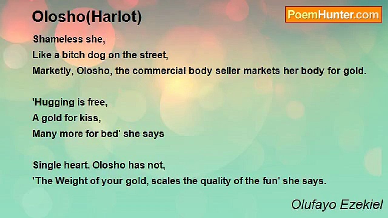 Olufayo Ezekiel - Olosho(Harlot)