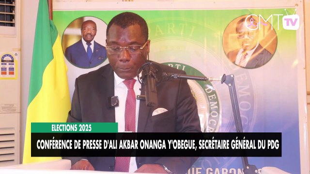 [#Reportage] Gabon : conférence de presse d'Ali Akbar Onanga Y'Obegue, Secrétaire général du PDG
