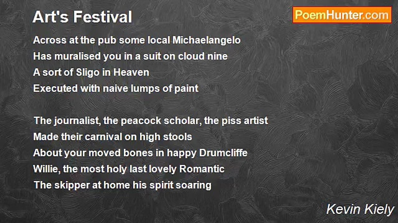 Kevin Kiely - Art's Festival