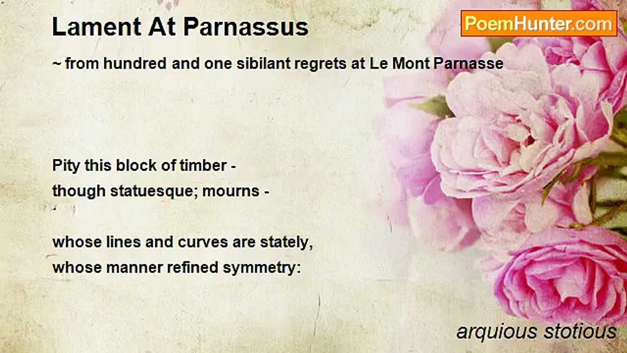 arquious stotious - Lament At Parnassus