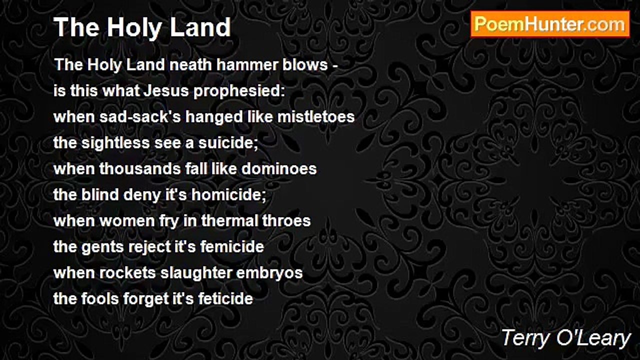 Terry O'Leary - The Holy Land